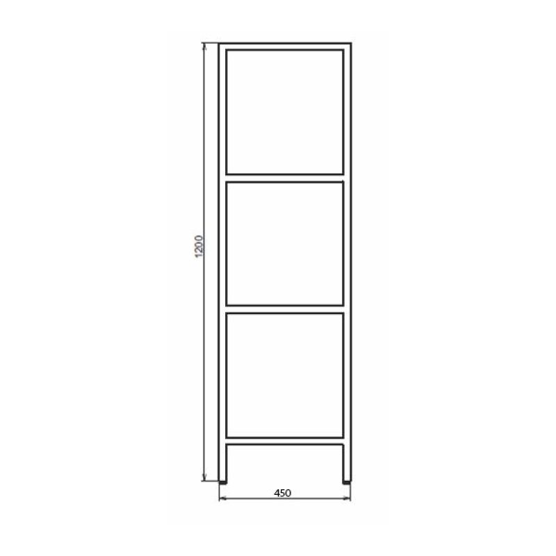 Стеллаж Comforty 45 00-00010051 Черная матовая