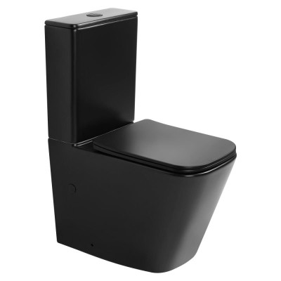 Унитаз ABBER Rechteck AC1210TMB компакт черный матов...