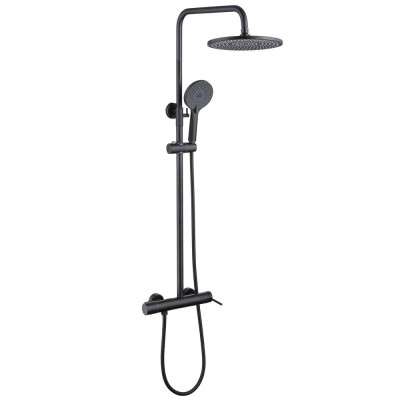 Душевая стойка ABBER Emotion AF8816B с изливом, черн...