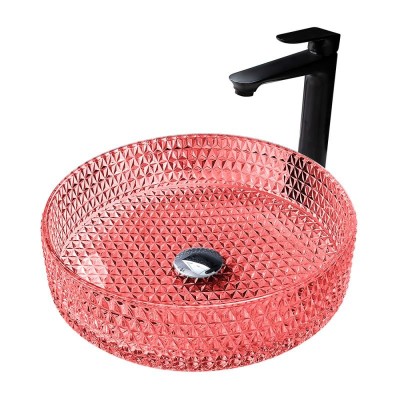 Раковина накладная стеклянная ABBER Glas AK2301OR кр...