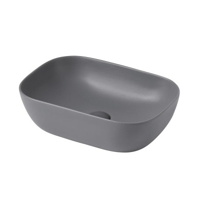 Раковина накладная ABBER Rechteck AC2200MG серая мат...