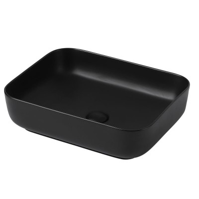 Раковина накладная ABBER Rechteck AC2202MB черная ма...