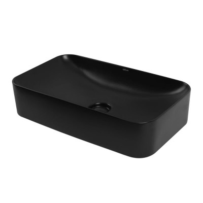 Раковина накладная ABBER Rechteck AC2204MB черная ма...