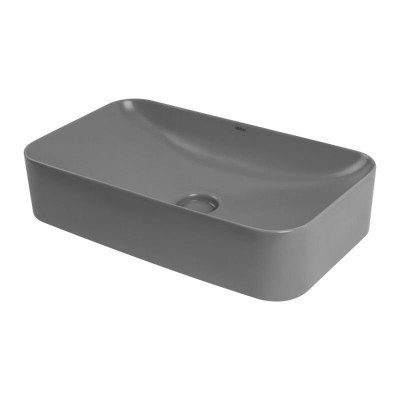 Раковина накладная ABBER Rechteck AC2204MG серая мат...