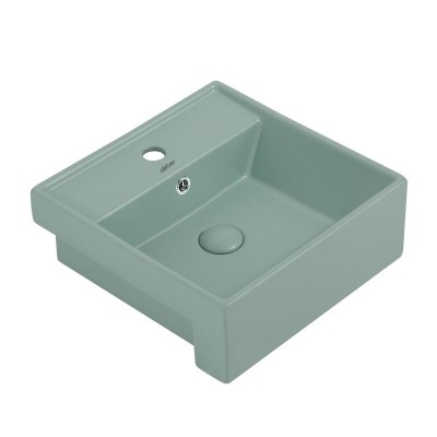 Раковина накладная ABBER Rechteck AC2208MCG светло-з...