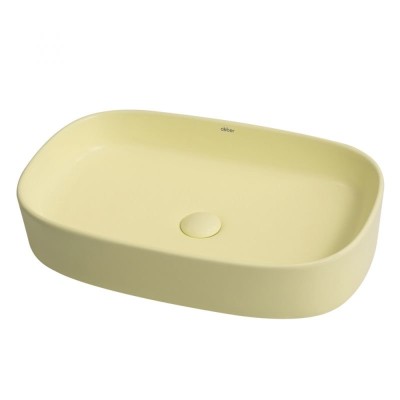 Раковина накладная ABBER Rechteck AC2209MY желтая ма...