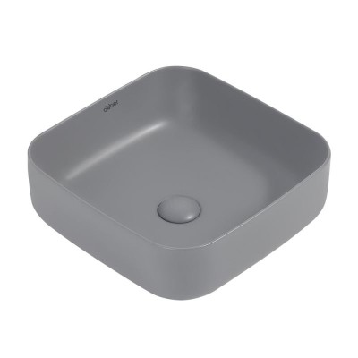 Раковина накладная ABBER Rechteck AC2211MG серая мат...