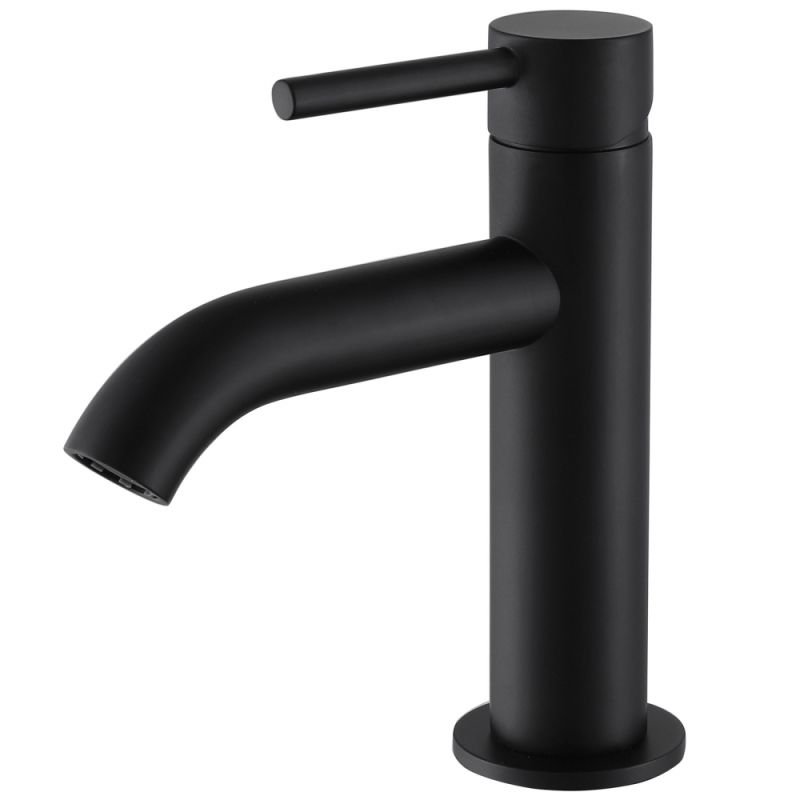 Смеситель ABBER Wasser Kreis AF8110B для раковины, черный матовый Смеситель ABBER Wasser Kreis AF8110B для раковины, черный матовый