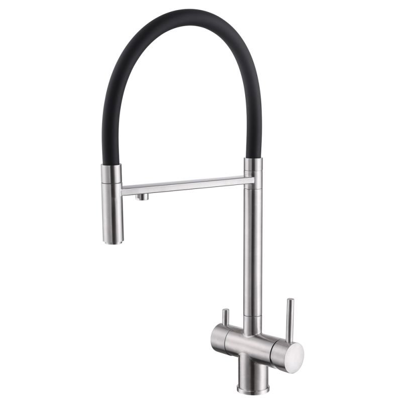 Смеситель ABBER Wasser Kreis AF81141 для кухни с подключением фильтра и выдвижной лейкой, хром Смеситель ABBER Wasser Kreis AF81141 для кухни с подключением фильтра и выдвижной лейкой, хром