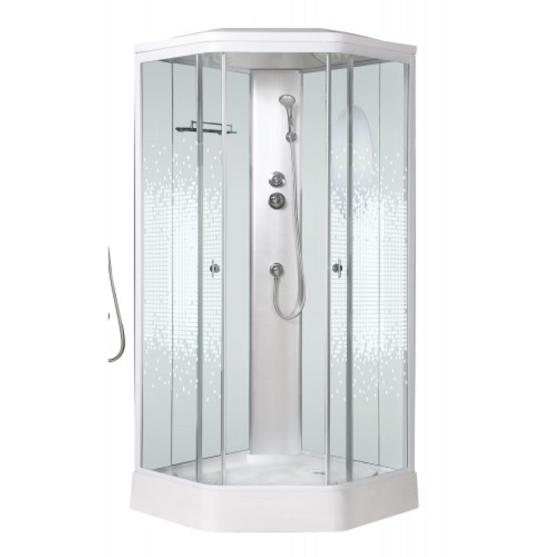 Душевая кабина NIAGARA ULTRA NG-2306-01 (900х900х2200) низкий поддон(16см) стекло МОЗАИКА 4 места Душевая кабина NIAGARA ULTRA NG-2306-01 (900х900х2200) низкий поддон(16см) стекло МОЗАИКА 4 места