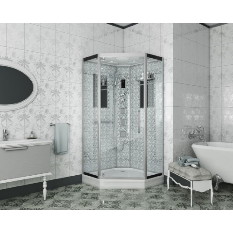 Душевая кабина NIAGARA LUXE NG-7717W (1000x1000х2150) низкий поддон стенки БЕЛЫЕ 4 места Душевая кабина NIAGARA LUXE NG-7717W (1000x1000х2150) низкий поддон стенки БЕЛЫЕ 4 места