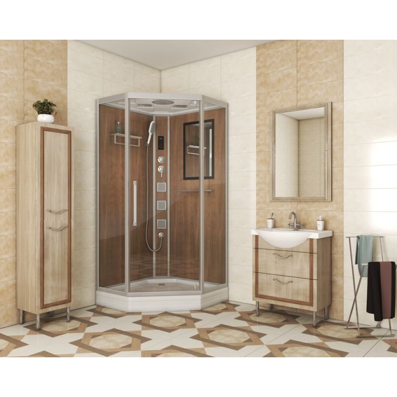 Душевая кабина NIAGARA LUXE NG-7717WD (1000x1000х2150) низкий поддон стенки ДЕРЕВЯННЫЕ 6 места Душевая кабина NIAGARA LUXE NG-7717WD (1000x1000х2150) низкий поддон стенки ДЕРЕВЯННЫЕ 6 места