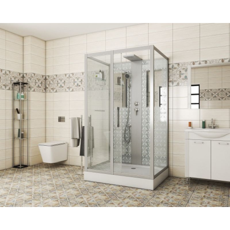 Душевая кабина NIAGARA LUXE NG-7711WBK (900x1200х2100) низкий поддон стенки БЕЛЫЕ БЕЗ КРЫШИ 5 мест Душевая кабина NIAGARA LUXE NG-7711WBK (900x1200х2100) низкий поддон стенки БЕЛЫЕ БЕЗ КРЫШИ 5 мест