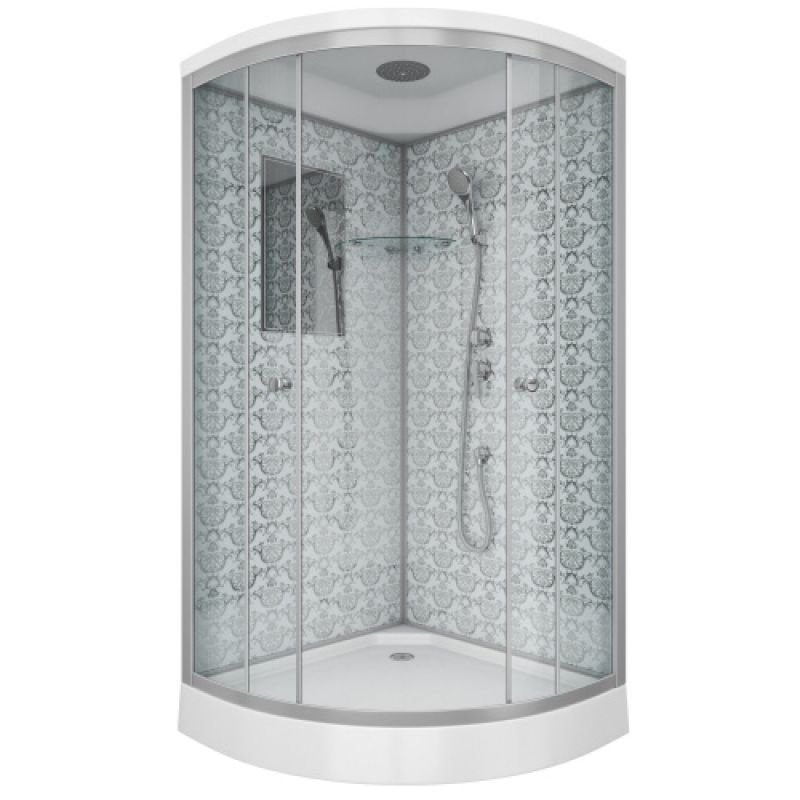 Душевая кабина NIAGARA LUXE NG-7701W (900x900х2100) низкий поддон (15см) стенки БЕЛЫЕ 3 места Душевая кабина NIAGARA LUXE NG-7701W (900x900х2100) низкий поддон (15см) стенки БЕЛЫЕ 3 места