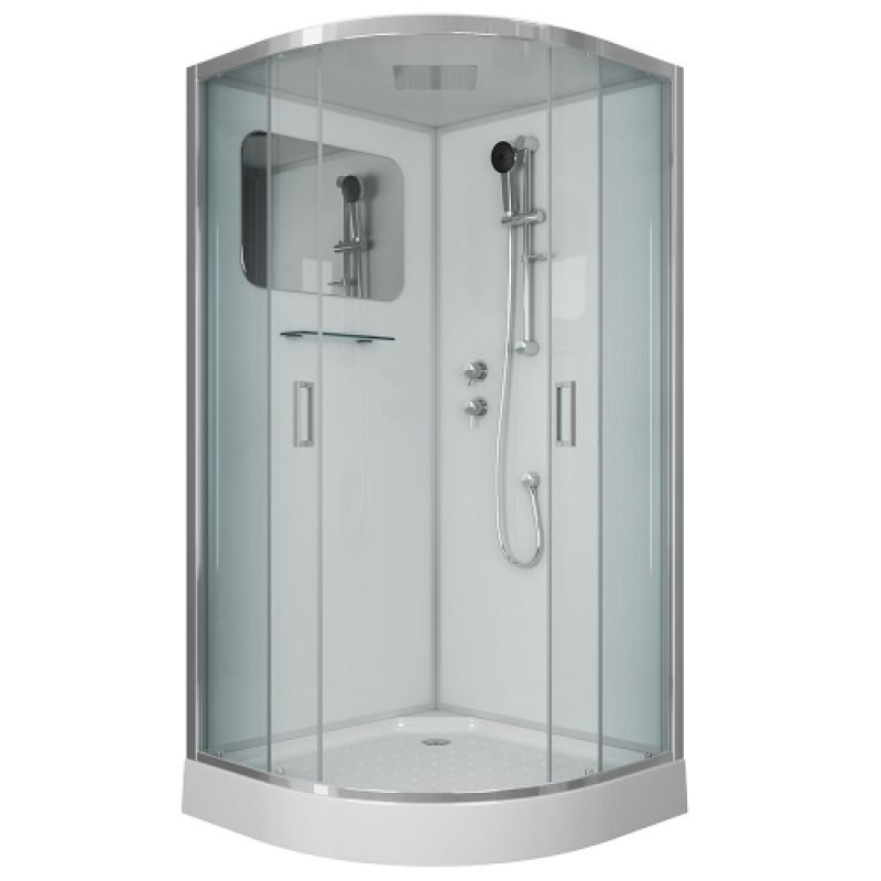 Душевая кабина NIAGARA PREMIUM NG-6002-01 (1000х1000х2100) низкий поддон(16 см) стекло ПРОЗРАЧНОЕ, 4 места Душевая кабина NIAGARA PREMIUM NG-6002-01 (1000х1000х2100) низкий поддон(16 см) стекло ПРОЗРАЧНОЕ, 4 места