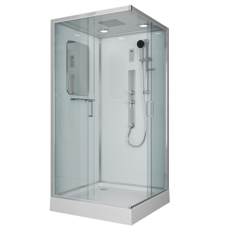 Душевая кабина NIAGARA PREMIUM NG-6002-01GQ (1000х1000х2100) низкий поддон(16 см) стекло ПРОЗРАЧНОЕ, 4 места Душевая кабина NIAGARA PREMIUM NG-6002-01GQ (1000х1000х2100) низкий поддон(16 см) стекло ПРОЗРАЧНОЕ, 4 места