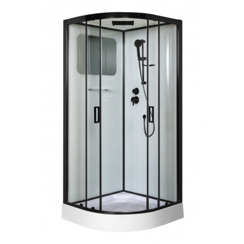 Душевая кабина NIAGARA PREMIUM NG-6902-01 BLACK (1000х1000х2100) низкий поддон (16 см) стекло ТОНИРОВАННОЕ, 4 места Душевая кабина NIAGARA PREMIUM NG-6902-01 BLACK (1000х1000х2100) низкий поддон (16 см) стекло ТОНИРОВАННОЕ, 4 места