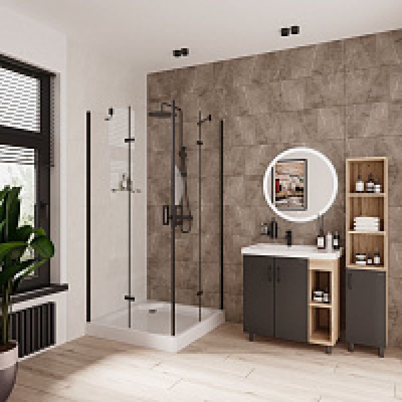 Душевой уголок Niagara NG-6813-08 BLACK (90*90*190) квадрат, две двери распашные, 1 место Душевой уголок Niagara NG-6813-08 BLACK (90*90*190) квадрат, две двери распашные, 1 место