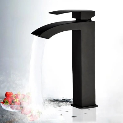 Смеситель для раковины высокий ALMAes TVZ-0901 черный 