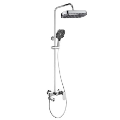 Душевая стойка со смесителем ALMAes хром 