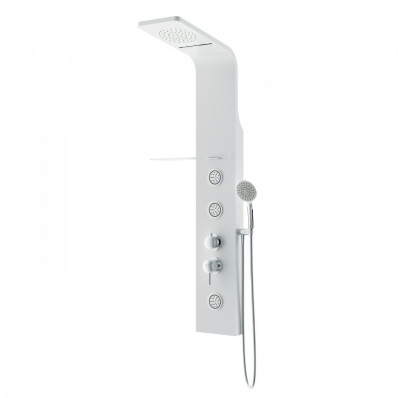 Душевая панель AM.PM Joy W85P-2-136AW Белая матовая Душевая панель AM.PM Joy W85P-2-136AW Белая матовая