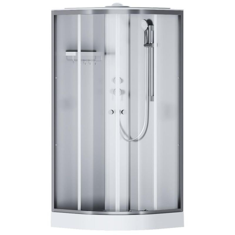 Душевая кабина AM.PM X-Joy W94C-401-090MT 90х90 см, низкий поддон, матовый хром Душевая кабина AM.PM X-Joy W94C-401-090MT 90х90 см, низкий поддон, матовый хром