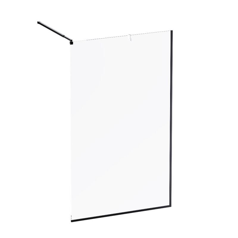 Душевая перегородка AM.PM Func 120 W84WI-120-F1-BTE профиль Черный стекло прозрачное Душевая перегородка AM.PM Func 120 W84WI-120-F1-BTE профиль Черный стекло прозрачное
