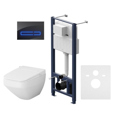 Комплект унитаза биде с инсталляцией AM.PM Inspire V...