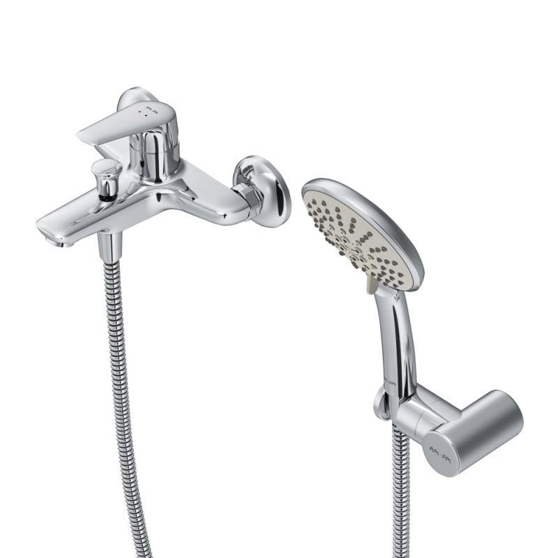 Смеситель для ванны и душа AM.PM Joy F85E15000 Хром Смеситель для ванны и душа AM.PM Joy F85E15000 Хром