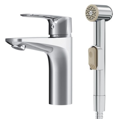 Смеситель для раковины AM.PM Gem F90A03000 с гигиени...