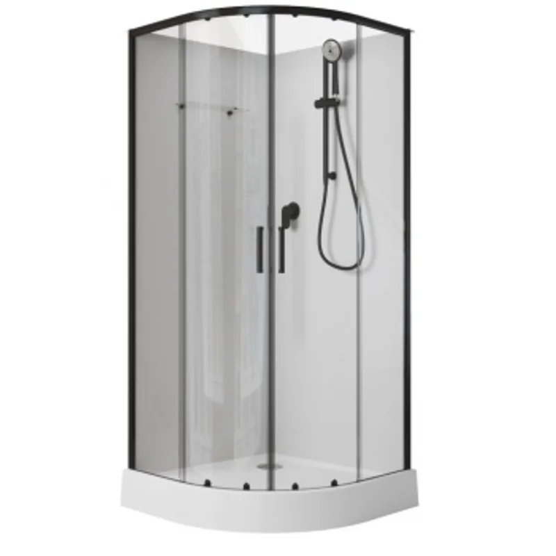 Душевая кабина Aquanet Passion EVO 100R Black 100x100 Душевая кабина Aquanet Passion EVO 100R Black 100x100