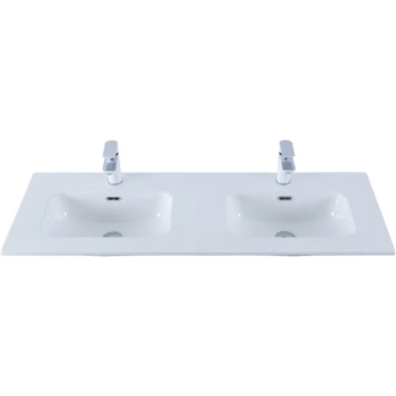 Раковина Aquanet Flat 120 (двойная) белая Раковина Aquanet Flat 120 (двойная) белая