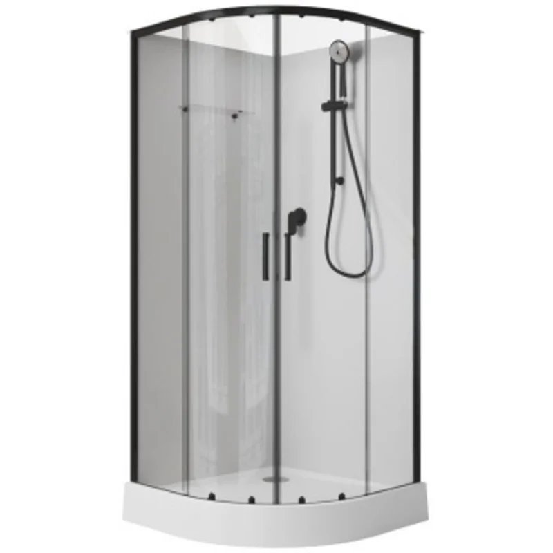 Душевая кабина Aquanet Passion EVO R Black 80x80 Душевая кабина Aquanet Passion EVO R Black 80x80