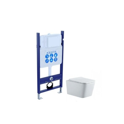 Комплект унитаза с инсталляцией Aquatek Либра New SE...