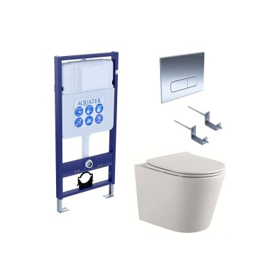 Комплект унитаза с инсталляцией Aquatek Set Aquatek ...