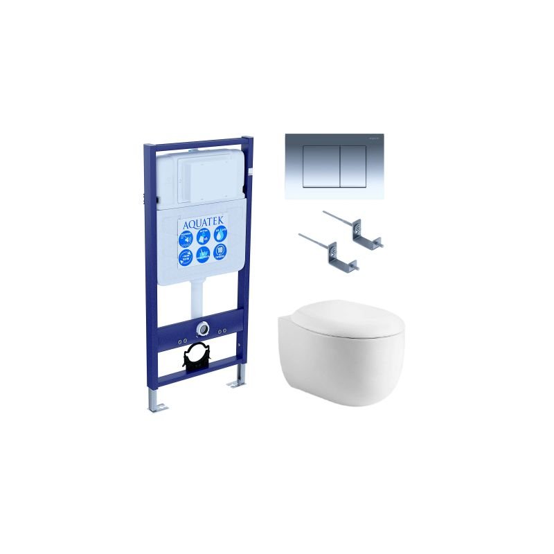 Комплект унитаза с инсталляцией Aquatek Set Aquatek Альтаир cm-010 4в1 с сиденьем Микролифт и клавишей смыва Хром глянцевый Комплект унитаза с инсталляцией Aquatek Set Aquatek Альтаир cm-010 4в1 с сиденьем Микролифт и клавишей смыва Хром глянцевый