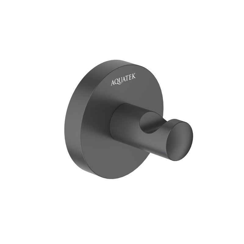 Крючок Aquatek, матовый черный AQ4201MB ОБЕРОН Крючок Aquatek, матовый черный AQ4201MB ОБЕРОН