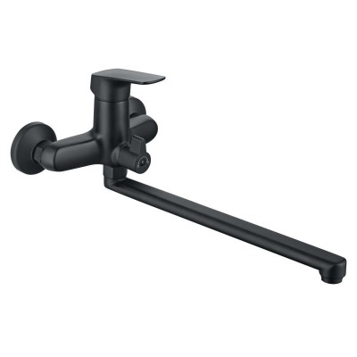 Смеситель для ванны с длинным изливом Aquatek, матов...