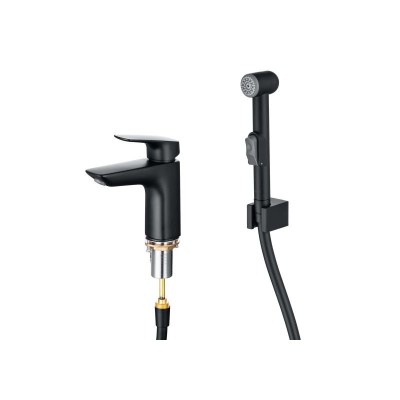 Cмеситель для раковины Aquatek ВЕГА AQ1012MB Черный ...