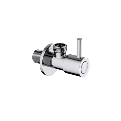 Запорный вентиль Aquatek AQ2451CR угловой Хром