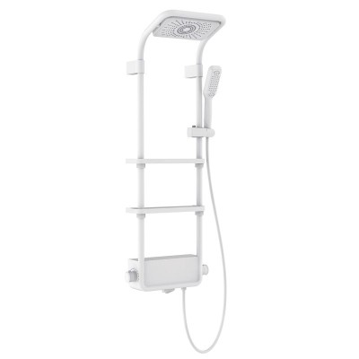 Душевая система для душа с термостатом, белый AQUAme...