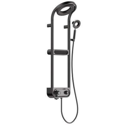 Душевая система AQUAme AQM8004B с термостатом Черная...