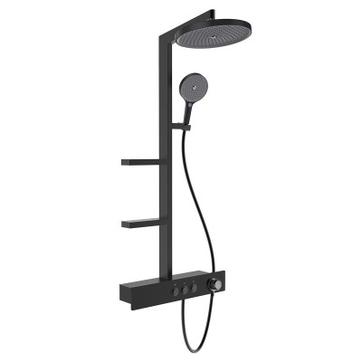 Душевая система AQUAme AQM8005B с термостатом Черная...