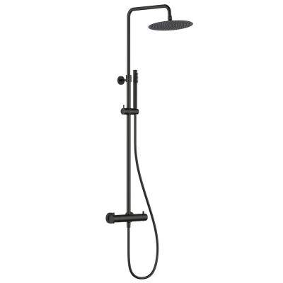 Душевая стойка AQUAme AQM8006MB черный матовый