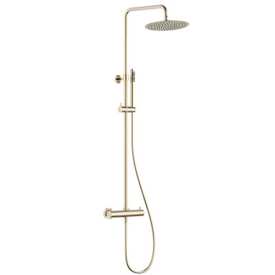 Душевая стойка AQUAme AQM8006BG шлифованное золото