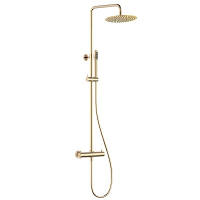 Душевая система AQUAme AQM8006GG с термостатом Золот...