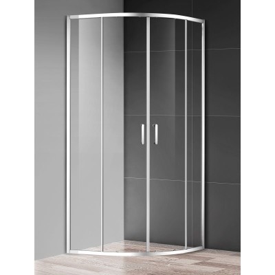 Душевой уголок AQUAme 80x80 AQM3801F-8 профиль Хром ...