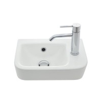 Раковина AQUAme 38 R AQM5006R Белая глянцевая