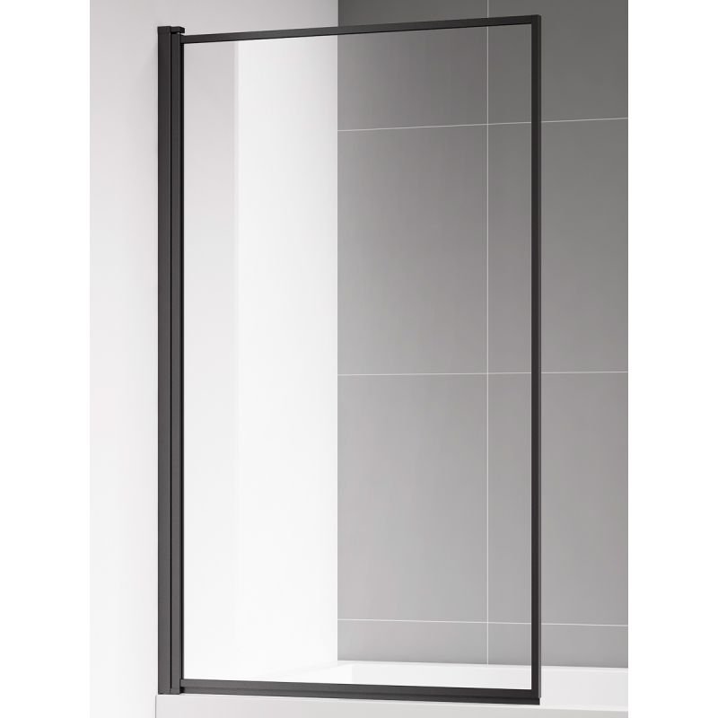 Шторка на ванну AQUAme 80 L AQM2859-L профиль Черный матовый стекло прозрачное Шторка на ванну AQUAme 80 L AQM2859-L профиль Черный матовый стекло прозрачное
