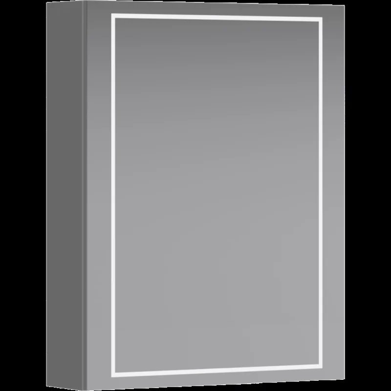 Зеркальный шкаф Aqwella Simplex В55/L SLX0455L, 55 см, с подсветкой, левый, белый Зеркальный шкаф Aqwella Simplex В55/L SLX0455L, 55 см, с подсветкой, левый, белый